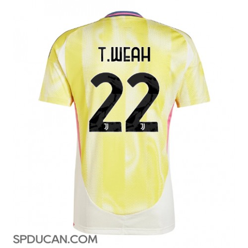 Muški Nogometni Dres Juventus Timothy Weah #22 Gostujuci 2024-25 Kratak Rukav